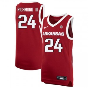 #24 Billy Richmond III University of Arkansas Cardinal Men Jerseys Stitched College Basketball 839961-441