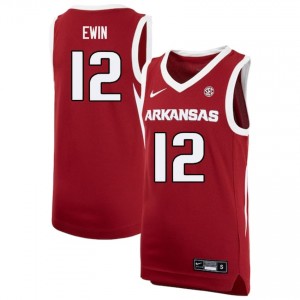 #12 Malique Ewin Razorbacks Cardinal Men Jerseys High School College Basketball 964865-288