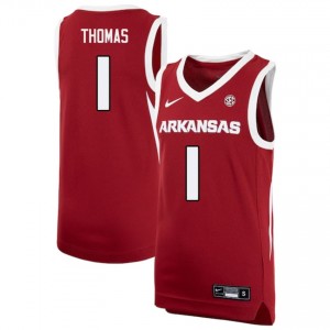 #1 Meleek Thomas University of Arkansas Cardinal Men Jerseys Alumni College Basketball 796513-369