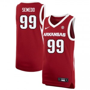 #99 Paulo Semedo Arkansas Razorbacks Cardinal Men Jerseys 2025 College Basketball 250659-613