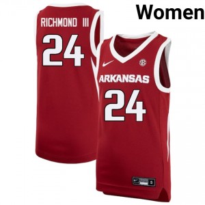 #24 Billy Richmond III Arkansas Cardinal Women's Jersey NCAA College Basketball 276884-473