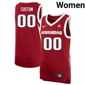 #00 Custom Arkansas Cardinal Women Jersey 2025-26 College Basketball 996013-800