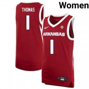 #1 Meleek Thomas Arkansas Cardinal Womens Jerseys University College Basketball 737868-769