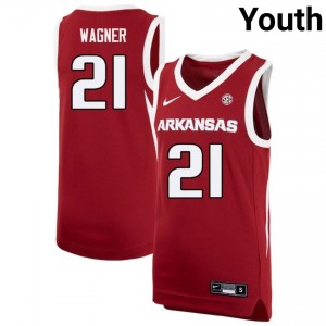 #21 D.J. Wagner Arkansas Cardinal Youth Jersey Limited College Basketball 636130-977