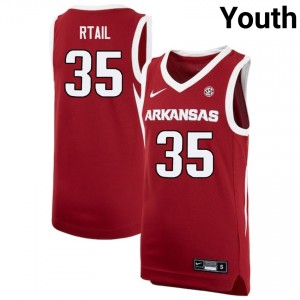 #35 Karim Rtail Razorbacks Cardinal Youth Jersey High School College Basketball 439183-849